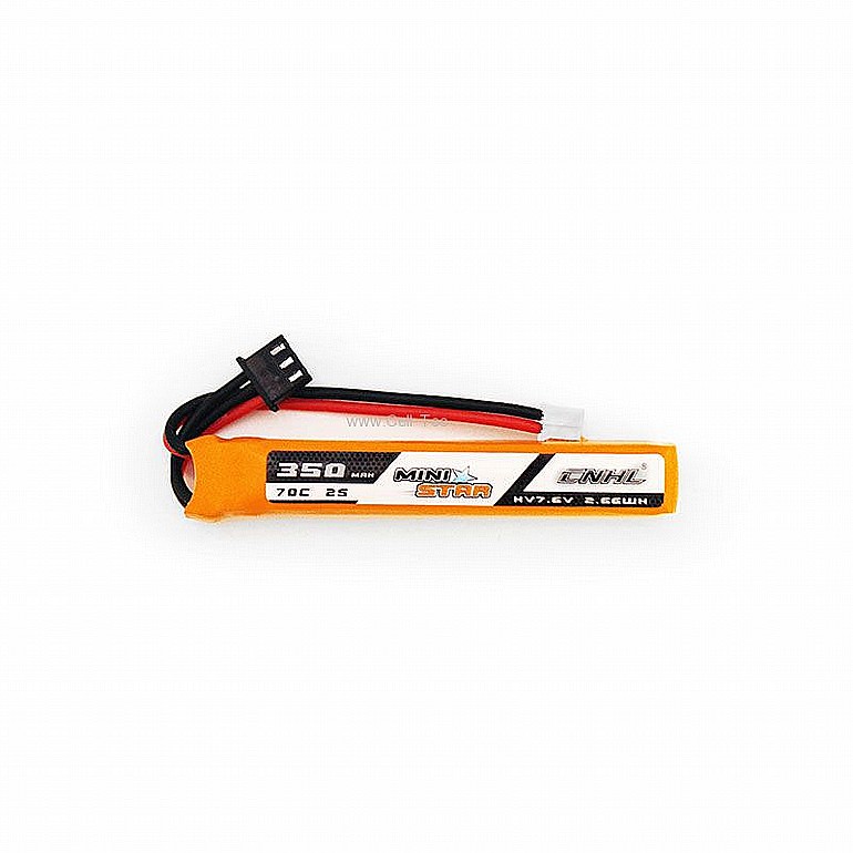 סוללה CNHL MiniStar HV 350mAh 7 6V 2S 70C Lipo Battery With PH 2 0